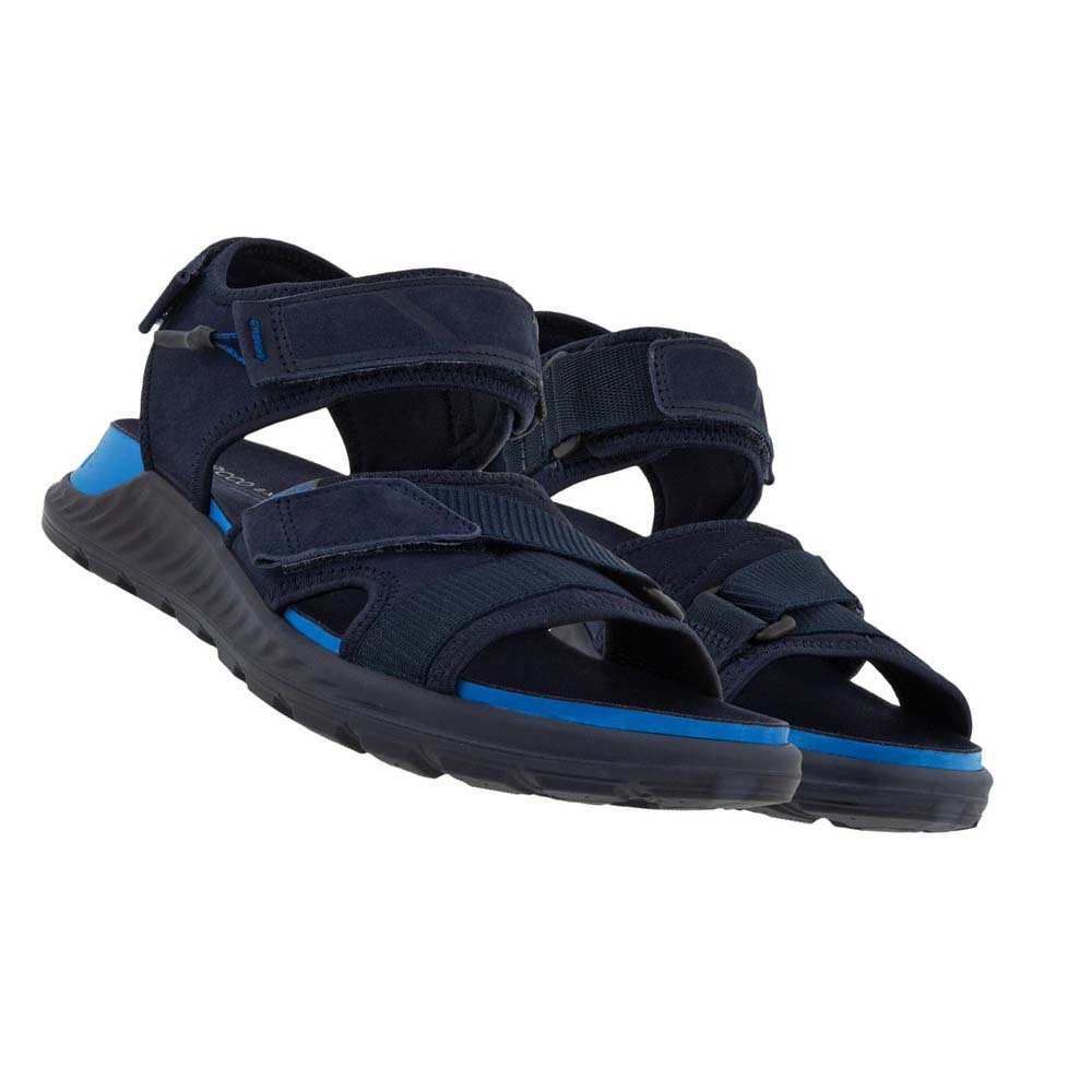 Men's Ecco Exowrap 3strap Sandals Blue / Blue | USA 588VRW